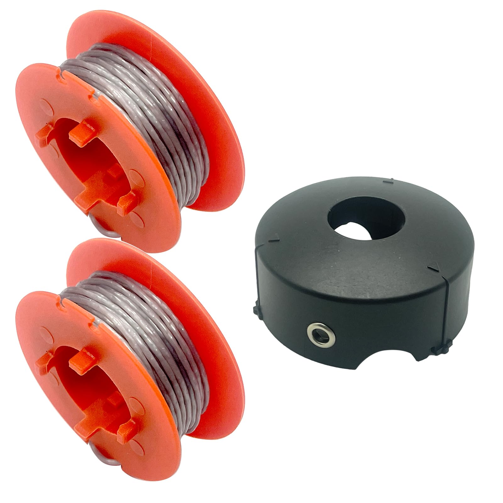 F016800175 - Bobina de repuesto para desbrozadora Bosch ART 23 26 30 Combitrim Easytrim Strimmer, 0,063"/1,6 mm, 8 m, carrete de repuesto para desbrozadora de césped con cubierta F016L71088 (2