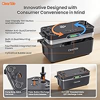 Vista 6 de Cleartide Condensate HVAC Pump, Ultra-Quiet 25dB, 1/50 HP 110 GPH, Automatic Condensate Removal Pump with Safety Switch for Air