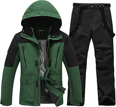 Amazon.com: Men's Jacket and Pants Set Insulated Waterproof