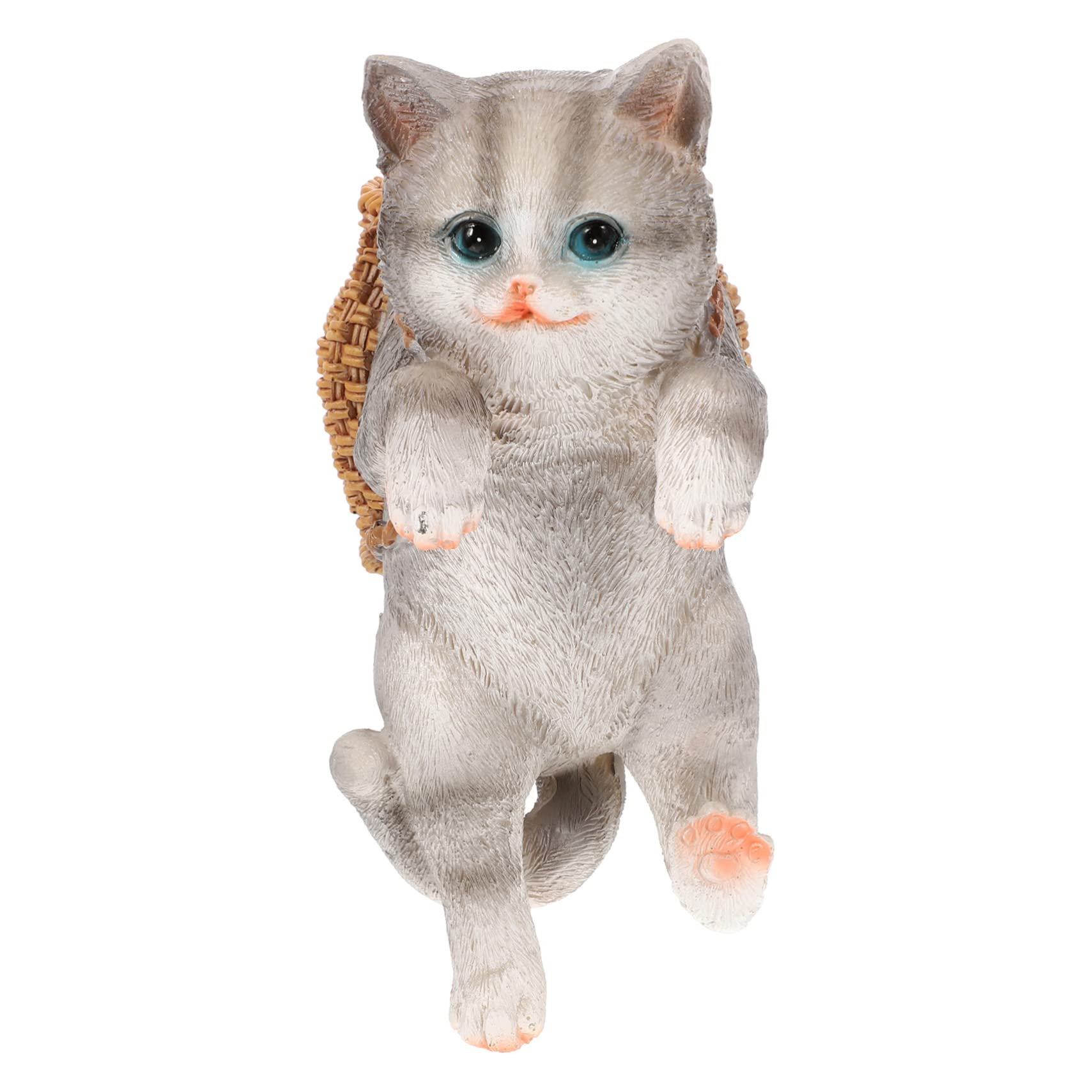 Happyyami 3piezas Figurita De Gato Colgante para Acuario Adorno Decorativo De Pequeño para Peceras Accesorio De Acuario Modelo De Gato Simulado