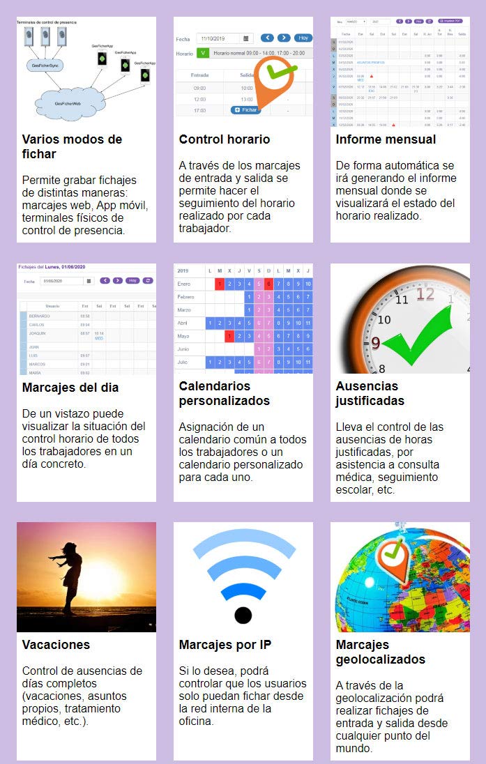GesFicher. Programa de control horario. Licencia 5 usuarios, 1 año (+3 meses extras por Black Friday). Envío inmediato a través del servicio de mensajes de Amazon