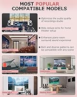 Vista 5 de 5 Pack Acoustic Panels,48x24x0.4 inch Acoustical Wall Panels,Large Soundproof Panels,Self-Adhesive Sound proof panels for walls,Acoustic Treatment