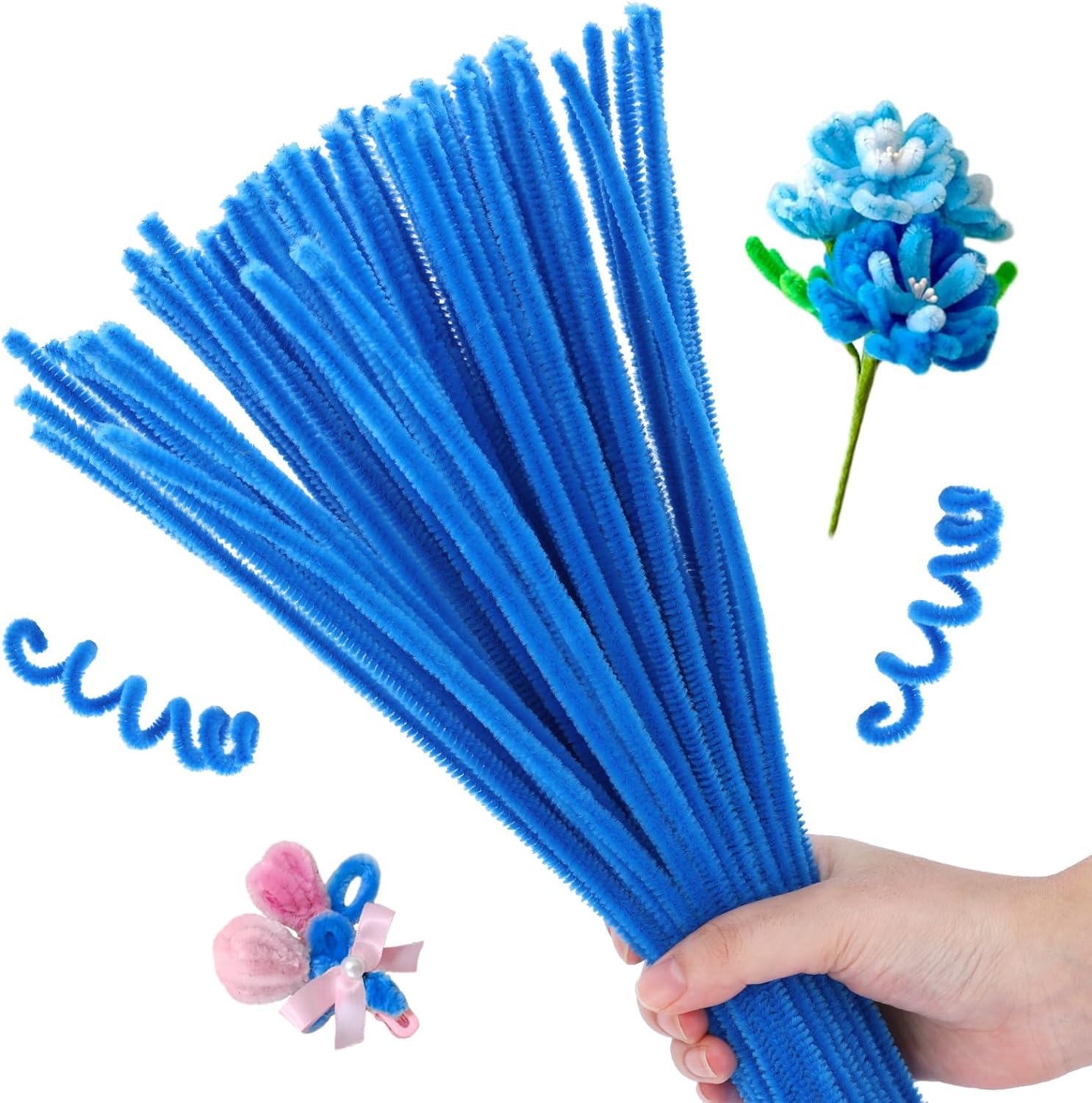 Olive Green Pipe Cleaners - 100 Pack for Crafts & DIY -4