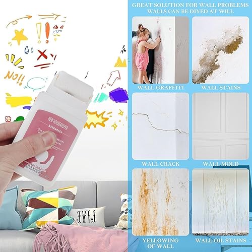 Miniatura 3 de Cepillo pequeño para parches, pintura de secado rápido, 2023, nuevo rodillo de pasta de reparación de paredes pequeñas, herramienta portátil de mano