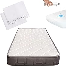 Morpheo Cot Mattress 120 x 60 cm, HR Foam with Medium-Firm Firm, Includes Waterproof Cover and CoolDreams Cotton Sheets