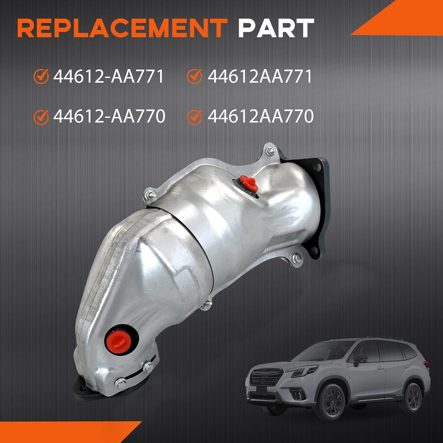 44612-AA771 Catalytic Converter Compatible with 2015 2016 2017 2018 2019 2020 2021 Subaru WRX 2014 2015 2016 2017 2018 Subaru Forester XT Replace 44612AA771 44612-AA770 44612AA770