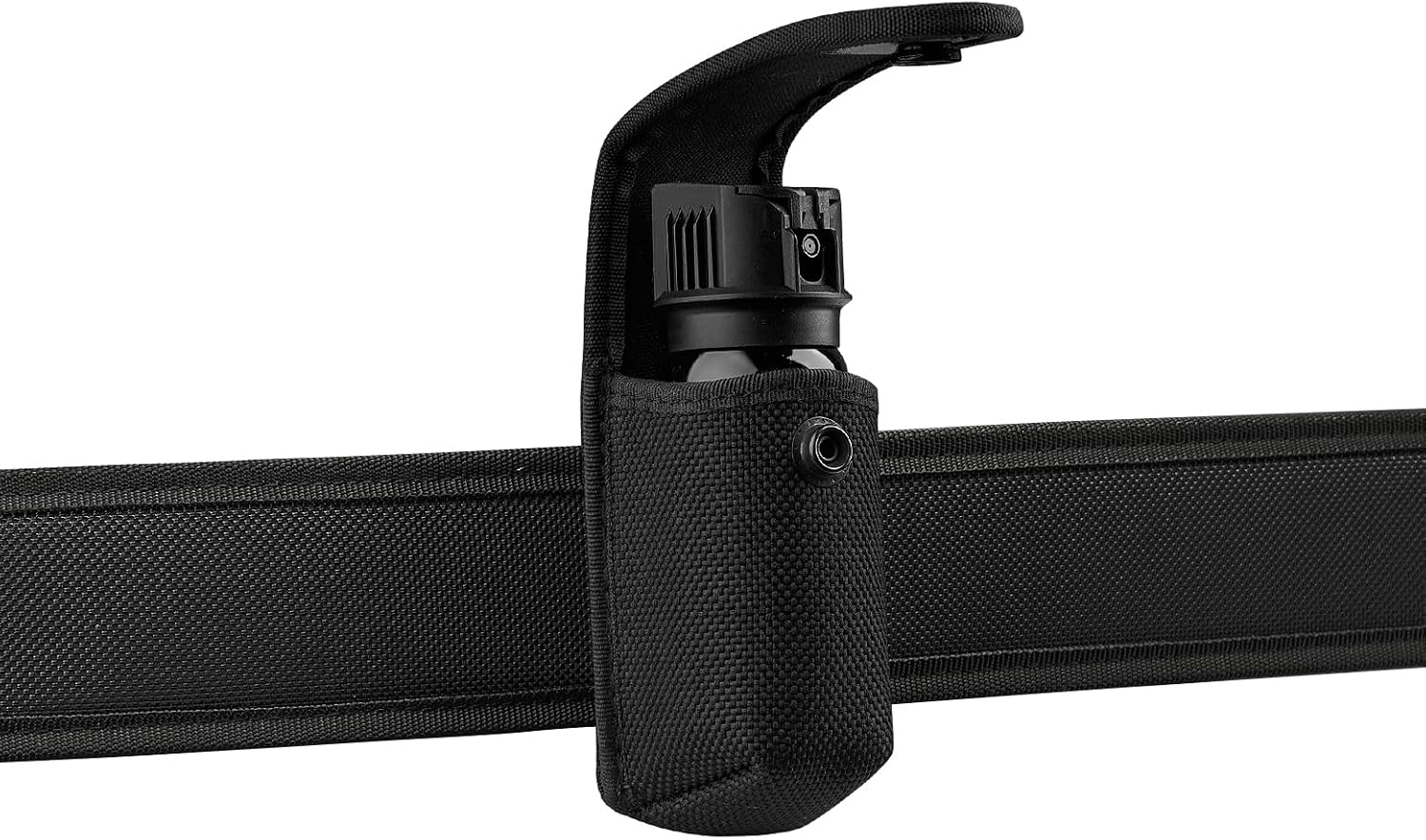 Shield Wallets Nylon OC Pepper Spray Holder with Hidden Snap & MOLLE Attachment, Tactical Mace Holster for Duty Belt or Vest, MK Series Canister Case, Made in USA