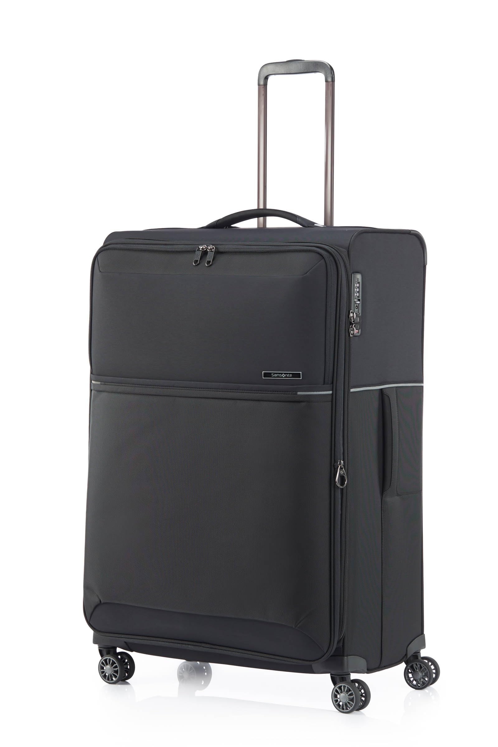 samsonite 73H 78 cms Nylon Spinner Softsided Medium Check-in Luggage | Trolley Bag For Men Women, Black-picture-10