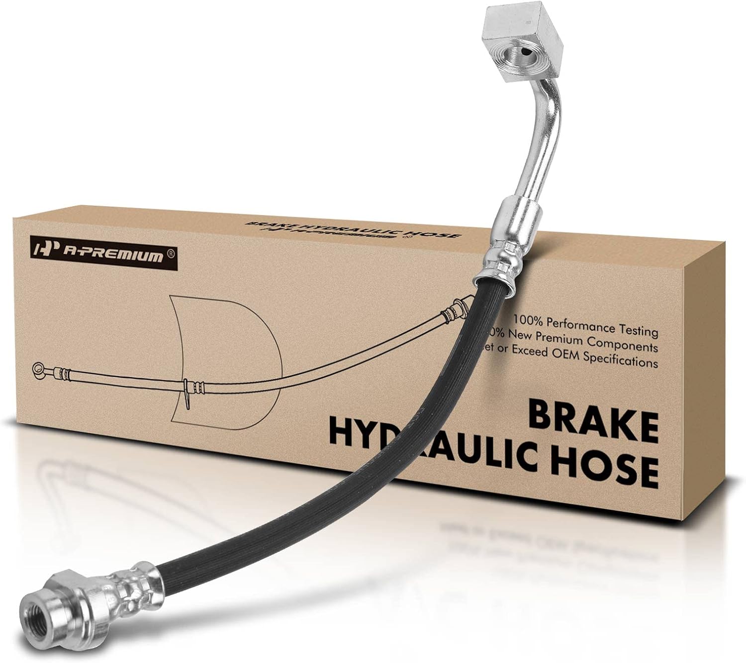 A-Premium Rear Driver Outer Brake Hydraulic Hose Compatible with Dodge Models - Journey 2009 2010 2011 2012