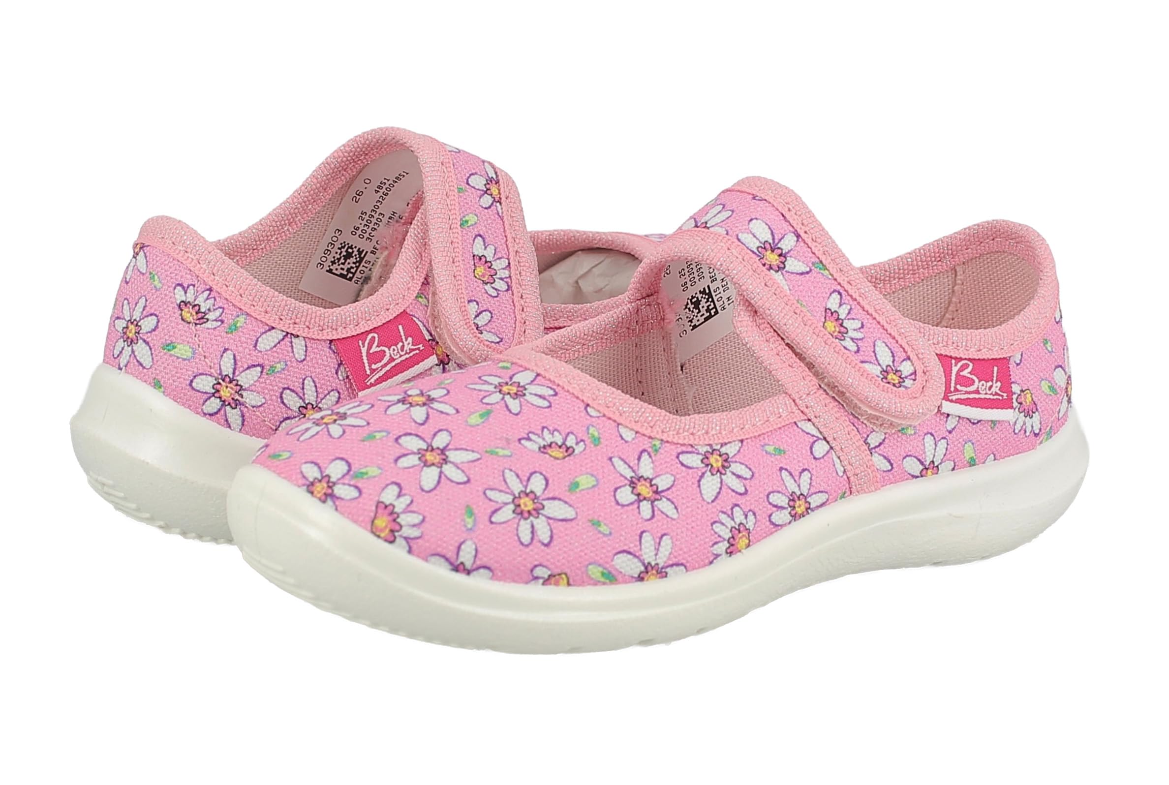 Beck Mädchen Flower Power-3093Slipper