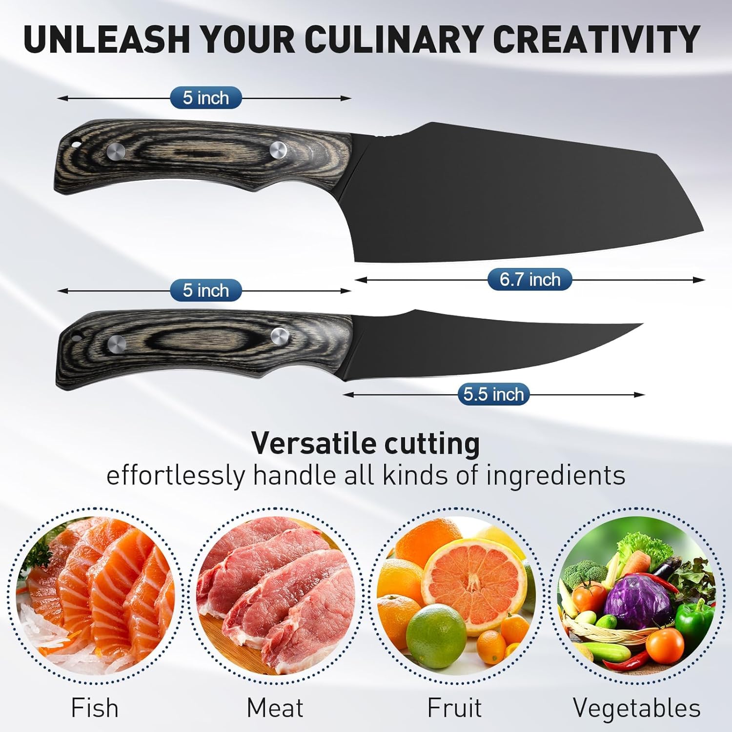 Huusk Japan Knife Feather Knife Hand Forged Viking Knife High Carbon Steel Butcher Knife Boning knife for Meat Cutting Japanese Chef Knives Cooking Knife with Sheath for Kitchen Camping Gift for Dad