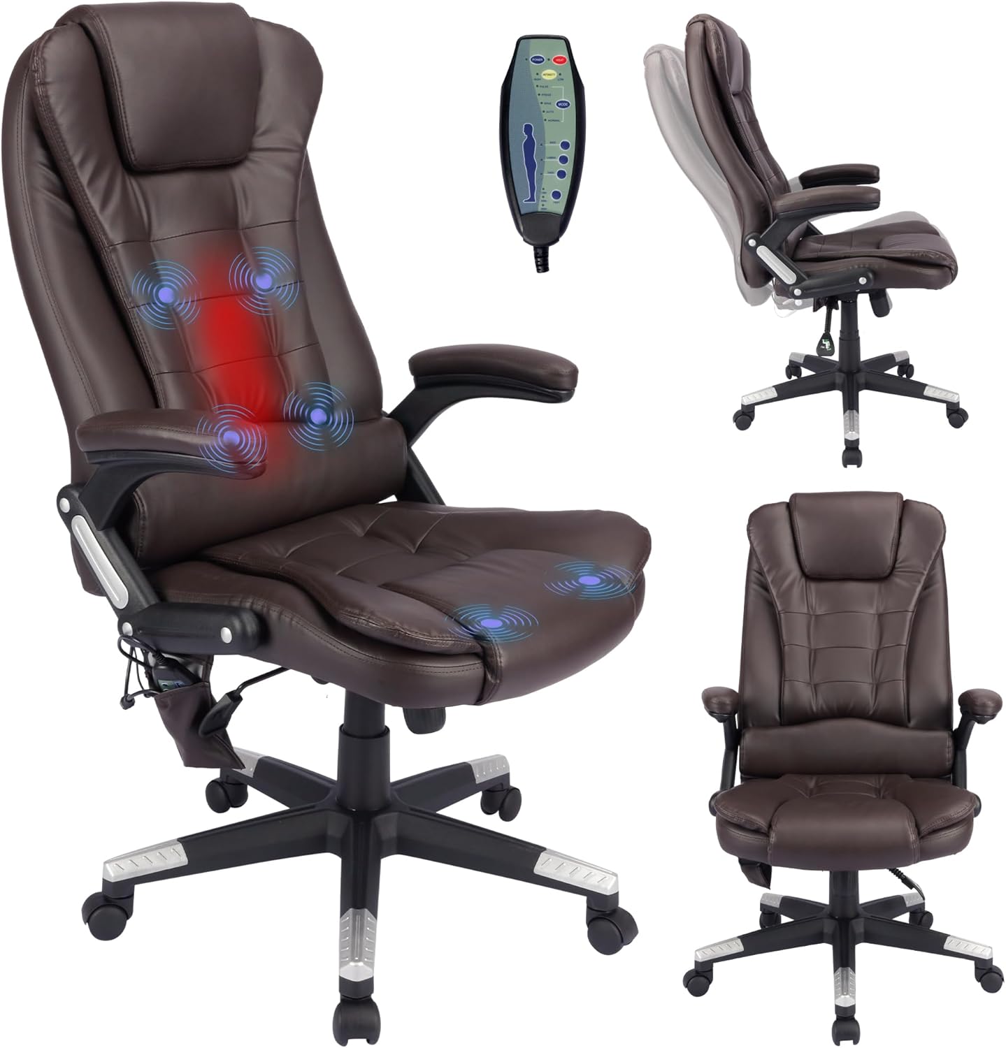 GNMLP2020 Leather Executive Office Chair, Massage Office