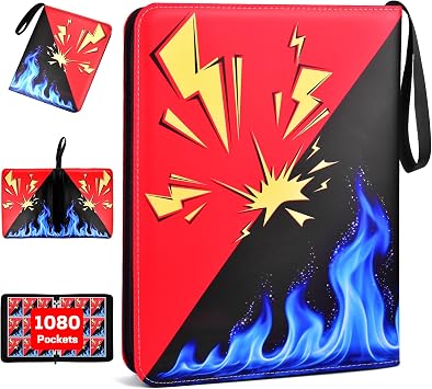 Card Binder 9 Pocket 1080 Cards Trading Card Binder