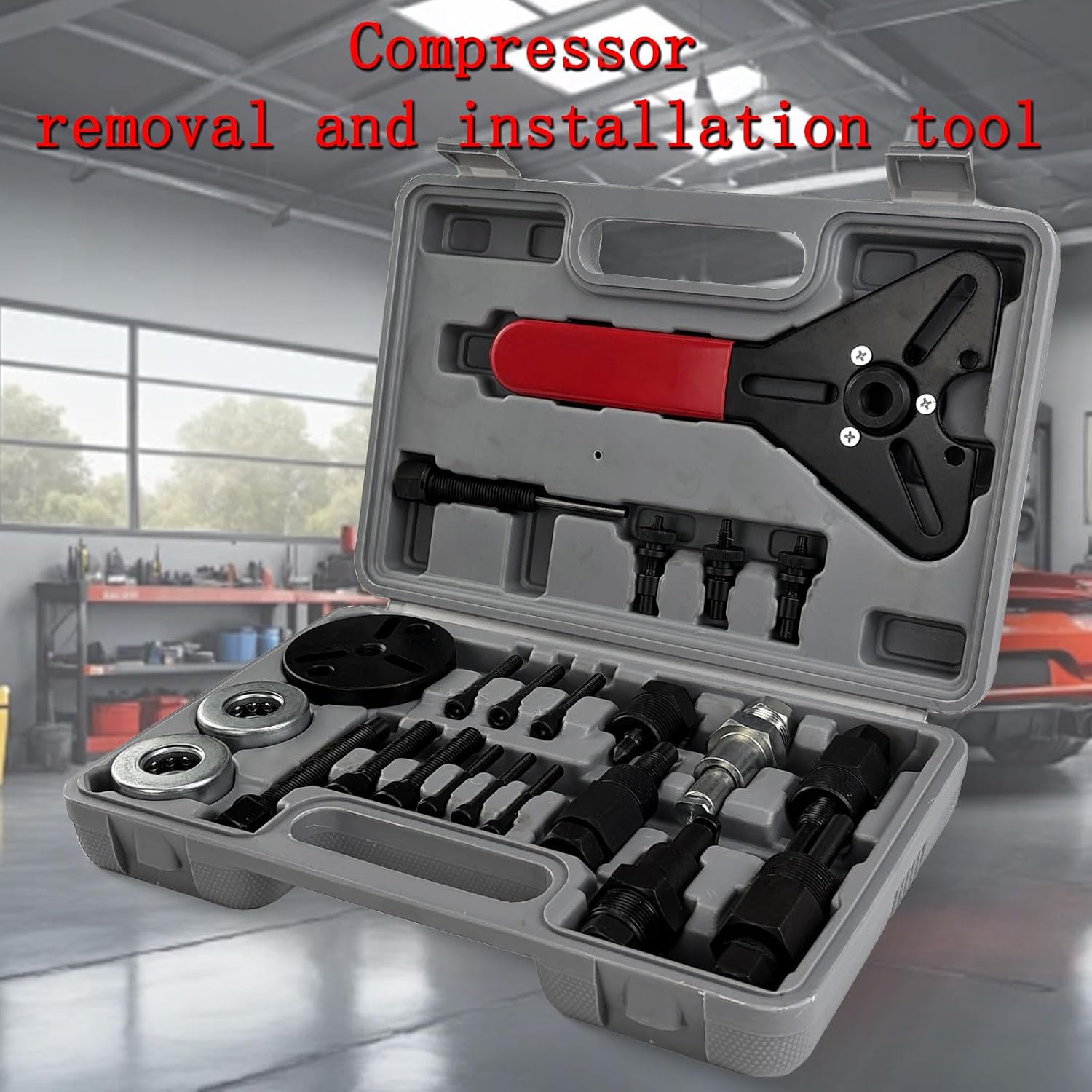 Air Conditioner Clutch Holding Tool Set A/C Compressor Clutch Removal & Installation Kit