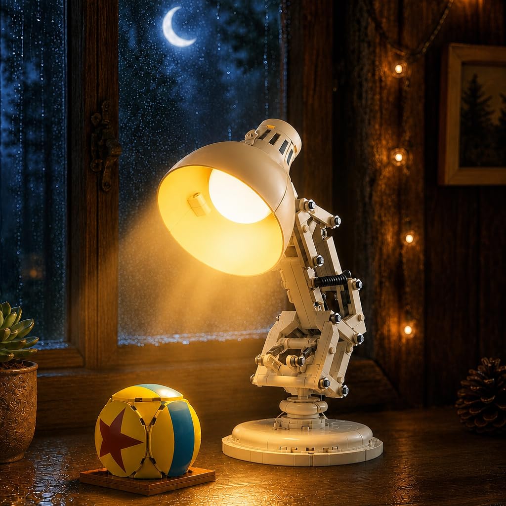 LUXO JR. デスクランプとボールのセット Brickvivid Pixar Luxo Jr