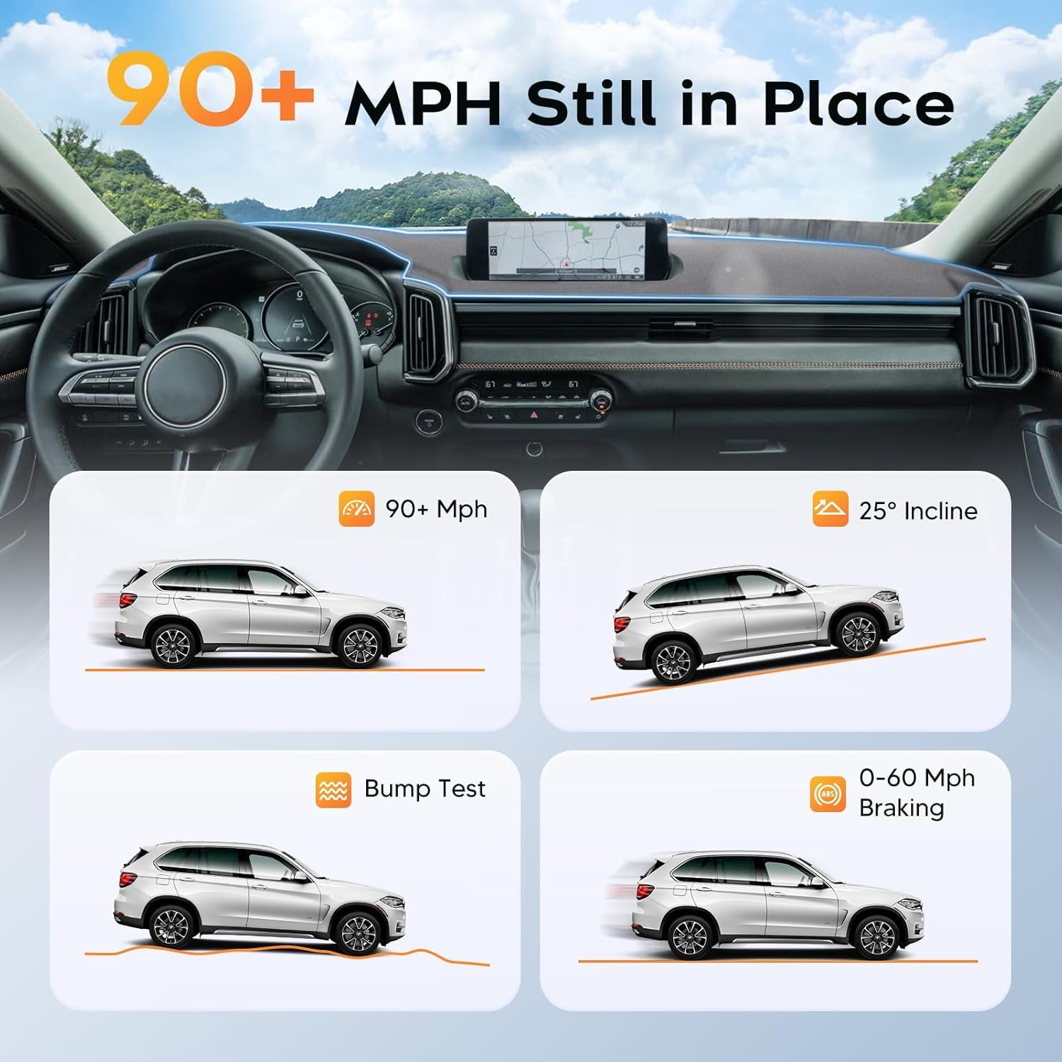 Cartist Gray Dash Cover for 2023-2026 Mazda CX-50 Dashboard Cover Accessories Premium Anti-Glare CX-50 Dash Mat Non-Slip Airbag Safe Sun Shade Interior Protector