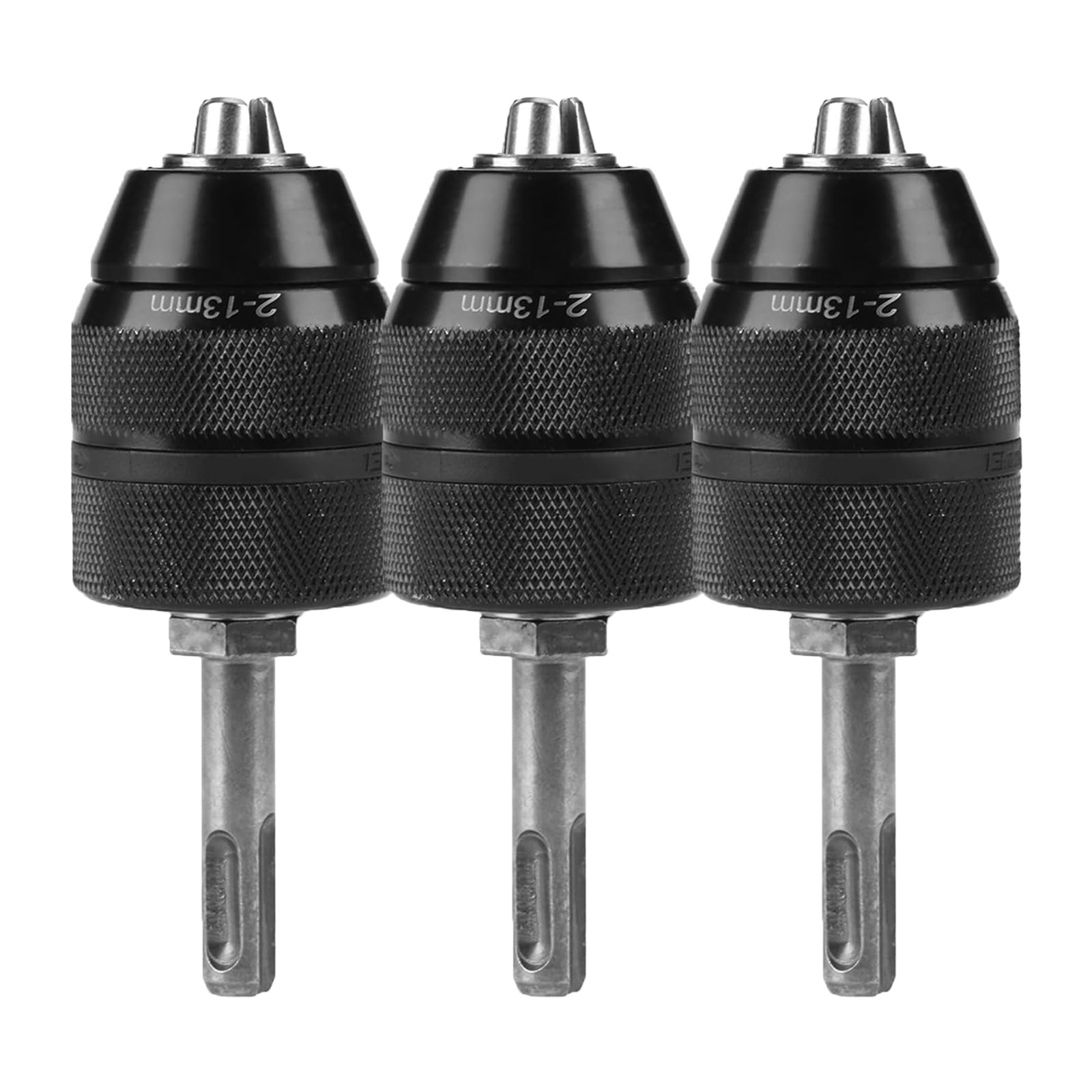 Adapter SDS, wszechstronna kompatybilność, adapter SDS Plus, szybkozaciskowy uchwyt wiertarski, pojemność 13 mm, do wiertarek udarowych i śrubokrętów, gwint 1/2-20UNF (3)