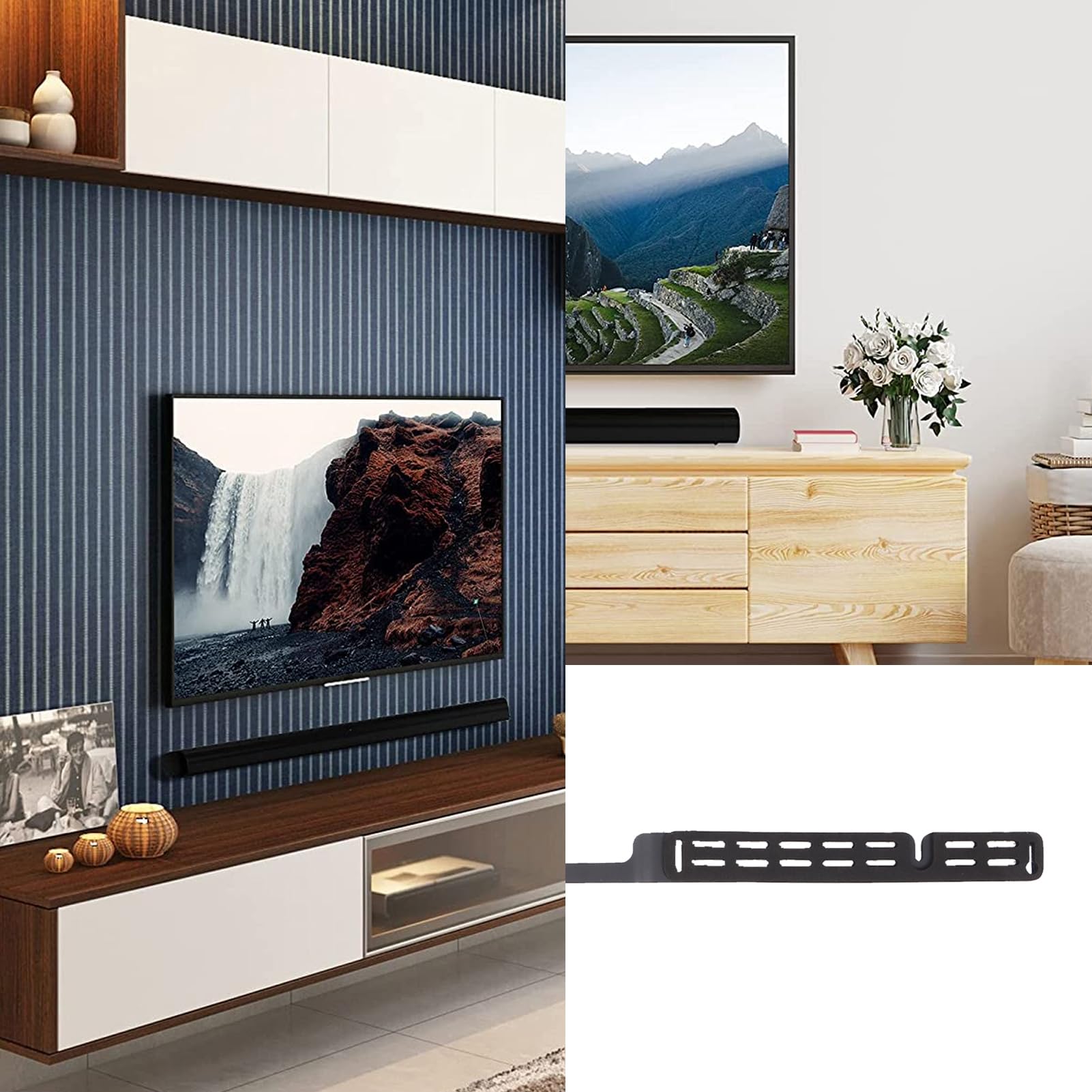 Supporto a Parete per Arc Staffa Resistente e Impermeabile, Staffa in Lega di Alluminio per Arc, Nascosta Dietro la Soundbar Applicabile Alla Parete Sussurrante (#1)