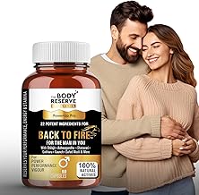 The Body Reserve Ayurveda Back To Fire Capsules For Men With 22 Ayurvedic Herbs Blend for Stamina, Strength & Vitality With Ashwagandha, Shilajit, Safed Musli, Gokshura & More 60 Vegetarian Capsules