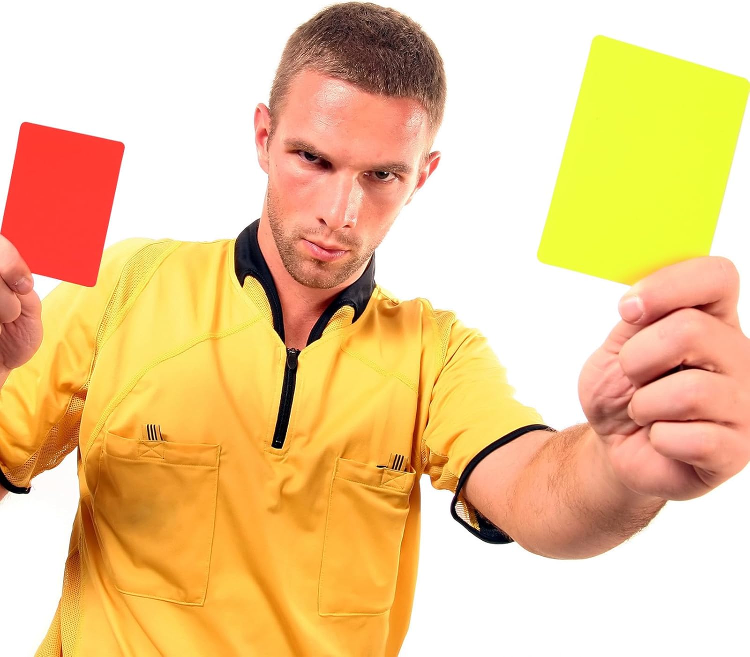 Didiseaon 10pcs Soccer Referee Cards Set Red Yellow Cards for Football Match Referee Kit Sports Official Use