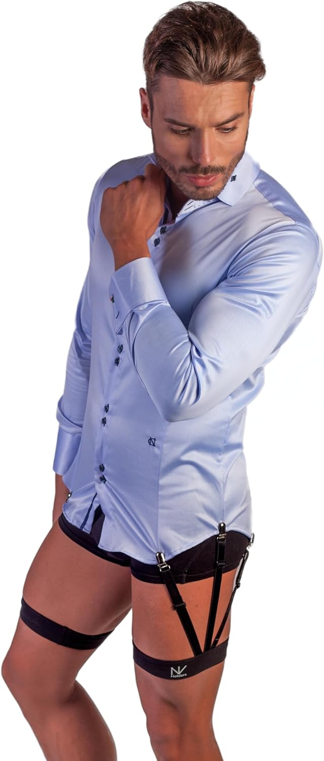 NV Holders: S-Holder - premium shirt stays, shirt holders, shirt garters, shirt tuckers for men