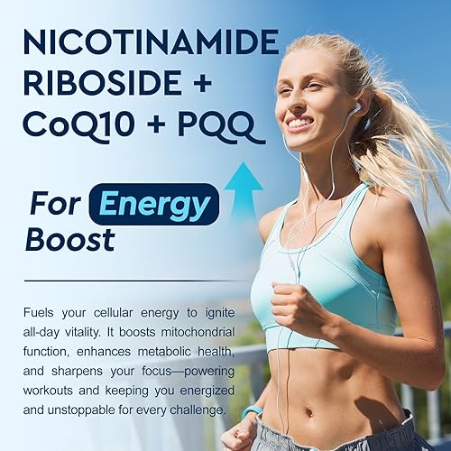 Miniatura 4 de Suplemento líquido liposomal NAD+, suplemento de resveratrol Nad para mujeres y hombres, ribósido de nicotinamida con PQQ, CoQ10, quercetina para