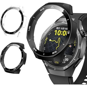 Neitra Pack of 2 Case for Huawei Watch GT5 Pro 46 mm Hard PC Bumper