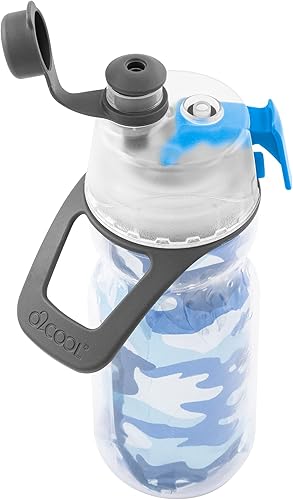 Miniatura 4 de O2COOL Mist 'N Sip - Botella de agua de nebulización 2 en 1, función de niebla y sorbo sin fugas, boquilla superior para niños, botella de agua