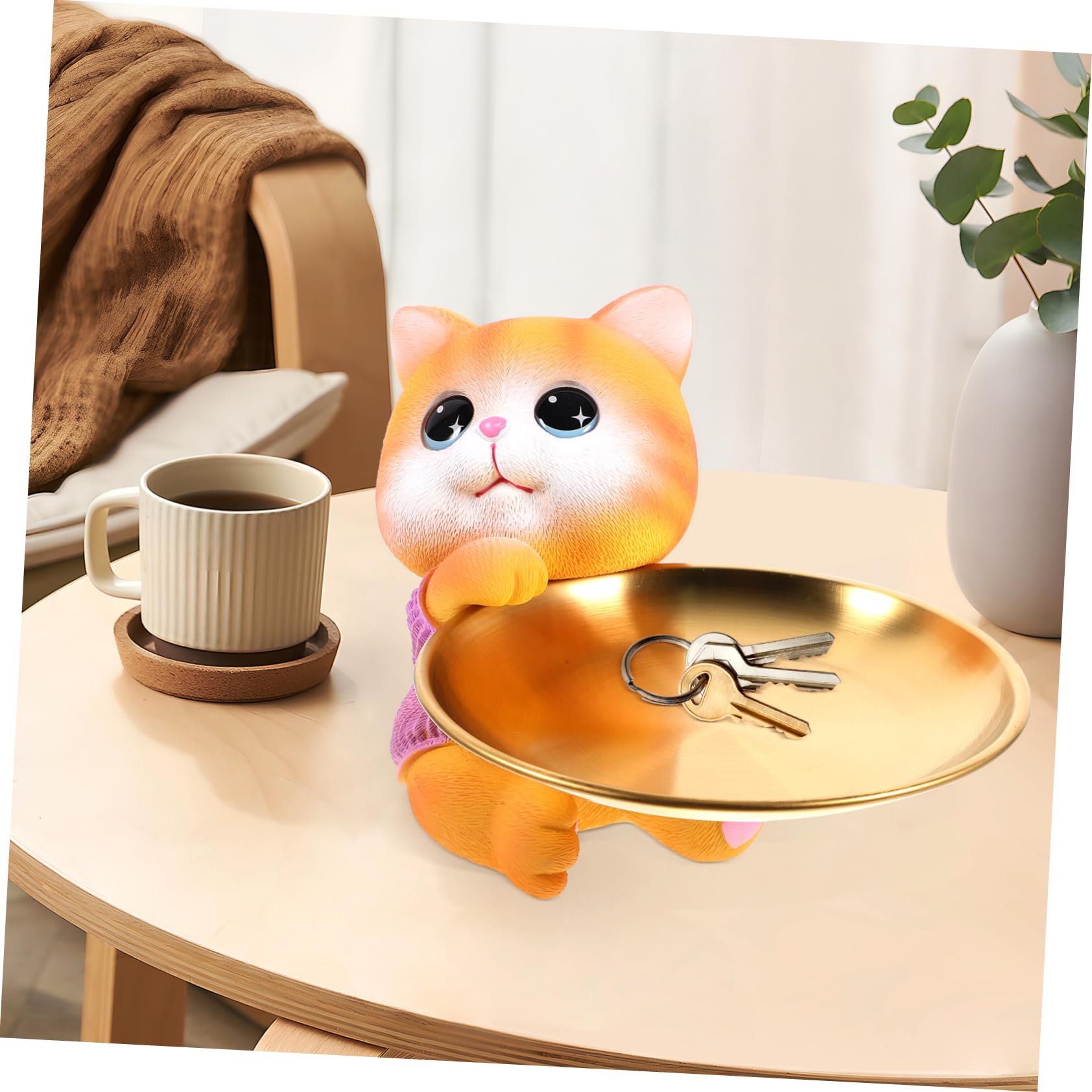 Alipis Ornement Chat Résine Mignon Décoration Chat Créative