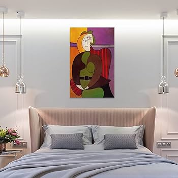 Amazon.co.jp: Pablo Picassoパブロ・ピカソ画家の作品（赤い