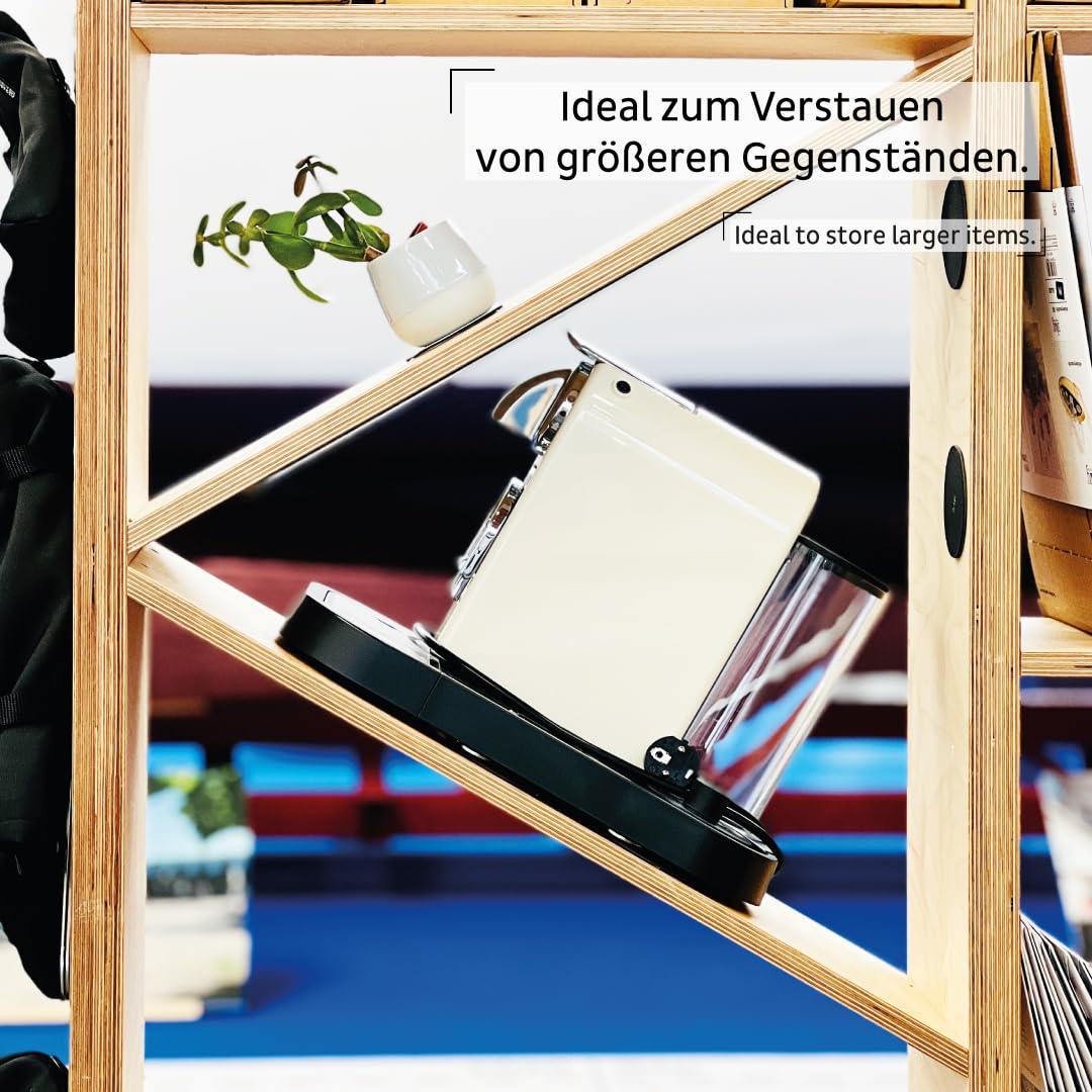Silwy Magnet-Power-Bundle XXL Magnetisches Nachrüst-Set für Kaffeemaschinen 4 Magnete + 4 Gel-Pads + 4 Klebepunkte