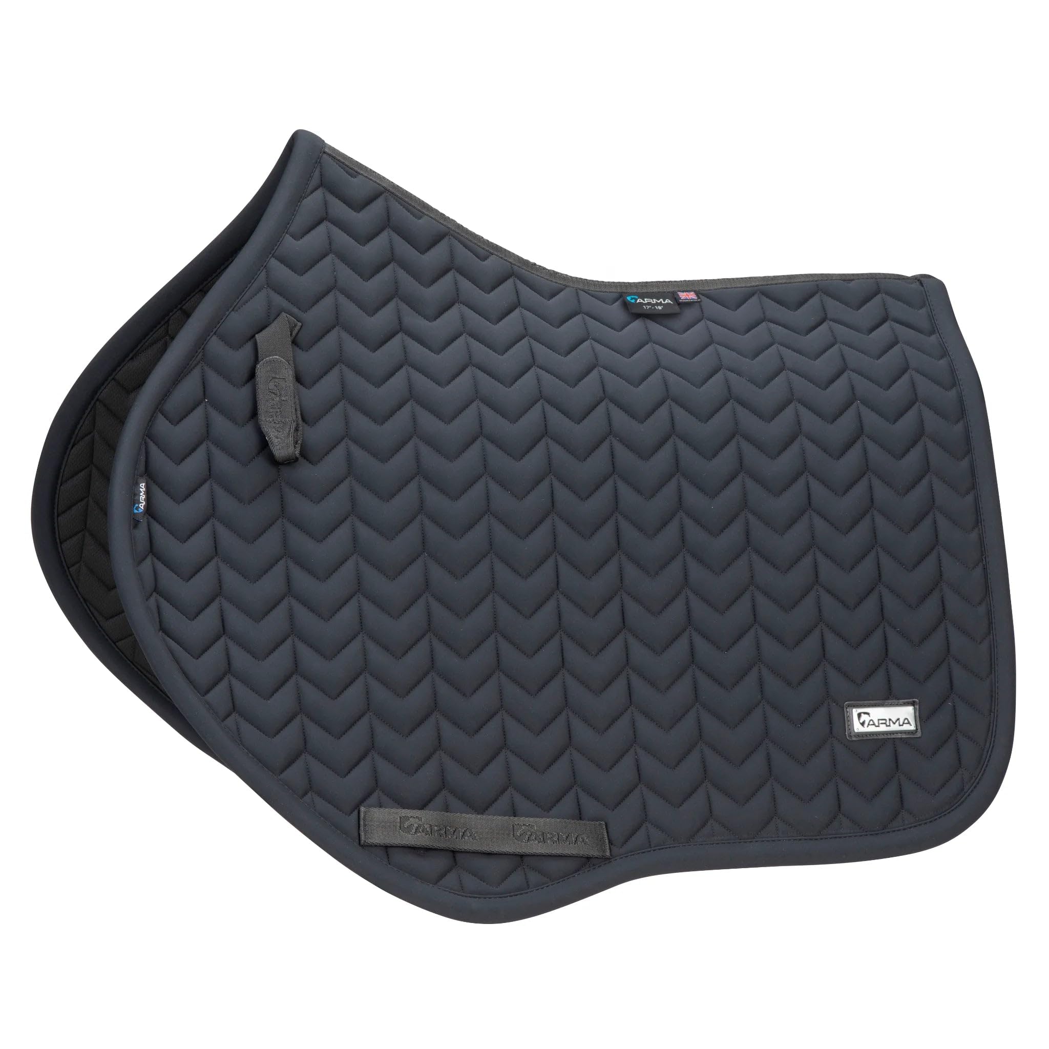 Shires ARMA Elegance 3.0 Jump Pad - Premium Contoured Moisture-Wicking English Saddle Pad Black / 15-16.5