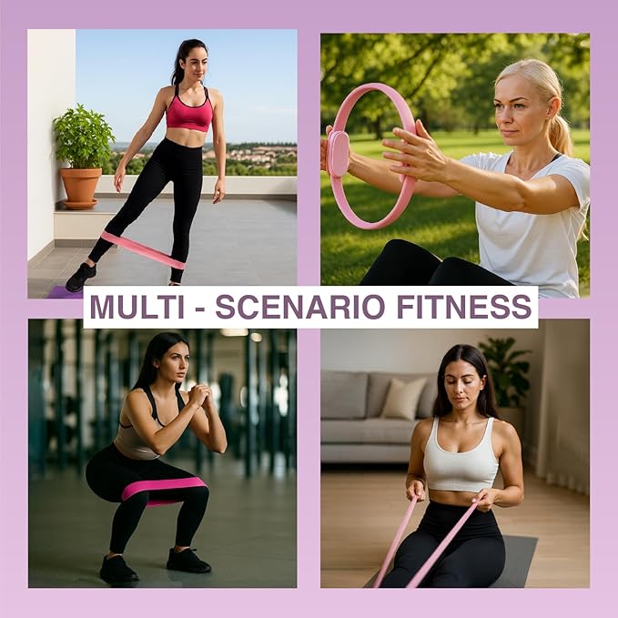 Kit de Pilates para Mujeres - Anillo, Pelota, Bandas de Resistencia y Más miniatura 7