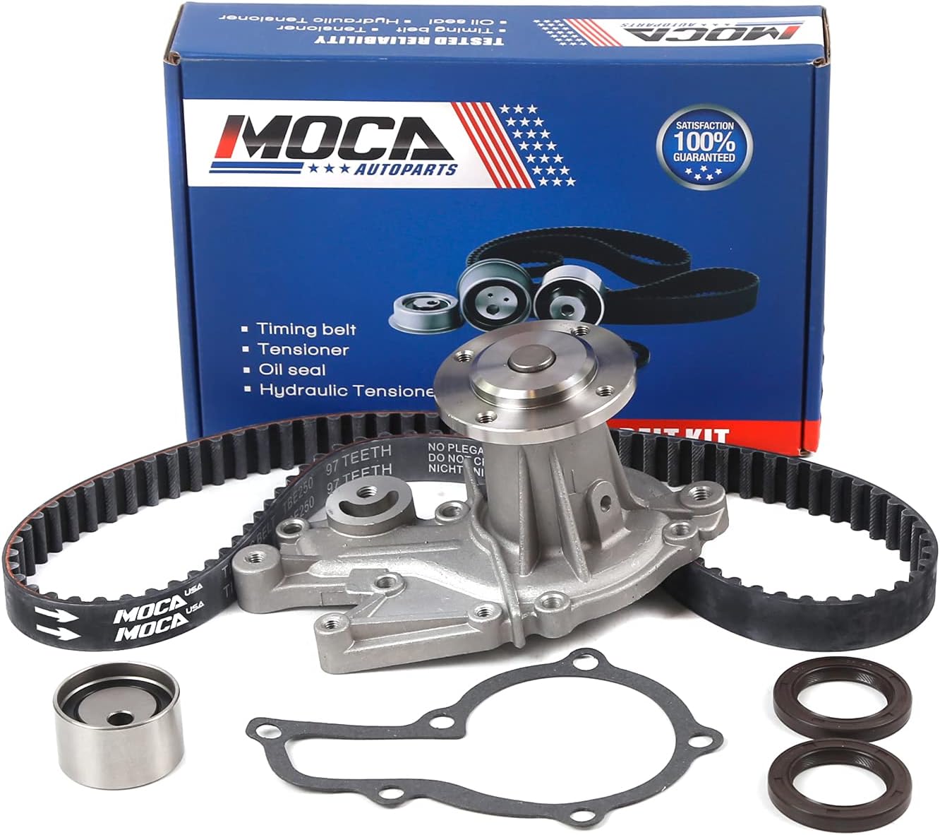 MOCA 17400-82823 Timing Belt Kit with Water Pump for 1993-1995 Geo Metro 1.0L l3 GAS SOHC Engine