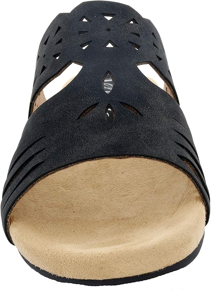Bellini Women's Nikole Black Faux Nubuck Sandal 8 Medium (B) US