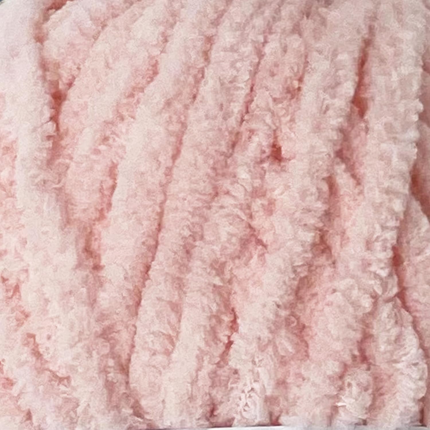 Velvet XL Chenille Yarn - Thick Super Bulky Yarn for Crocheting - Soft Fluffy Plush Yarn for Crochet - 100g / 74yds - Ideal for Baby Blankets & Amigurumi (Rose Gold, 3 Skeins)