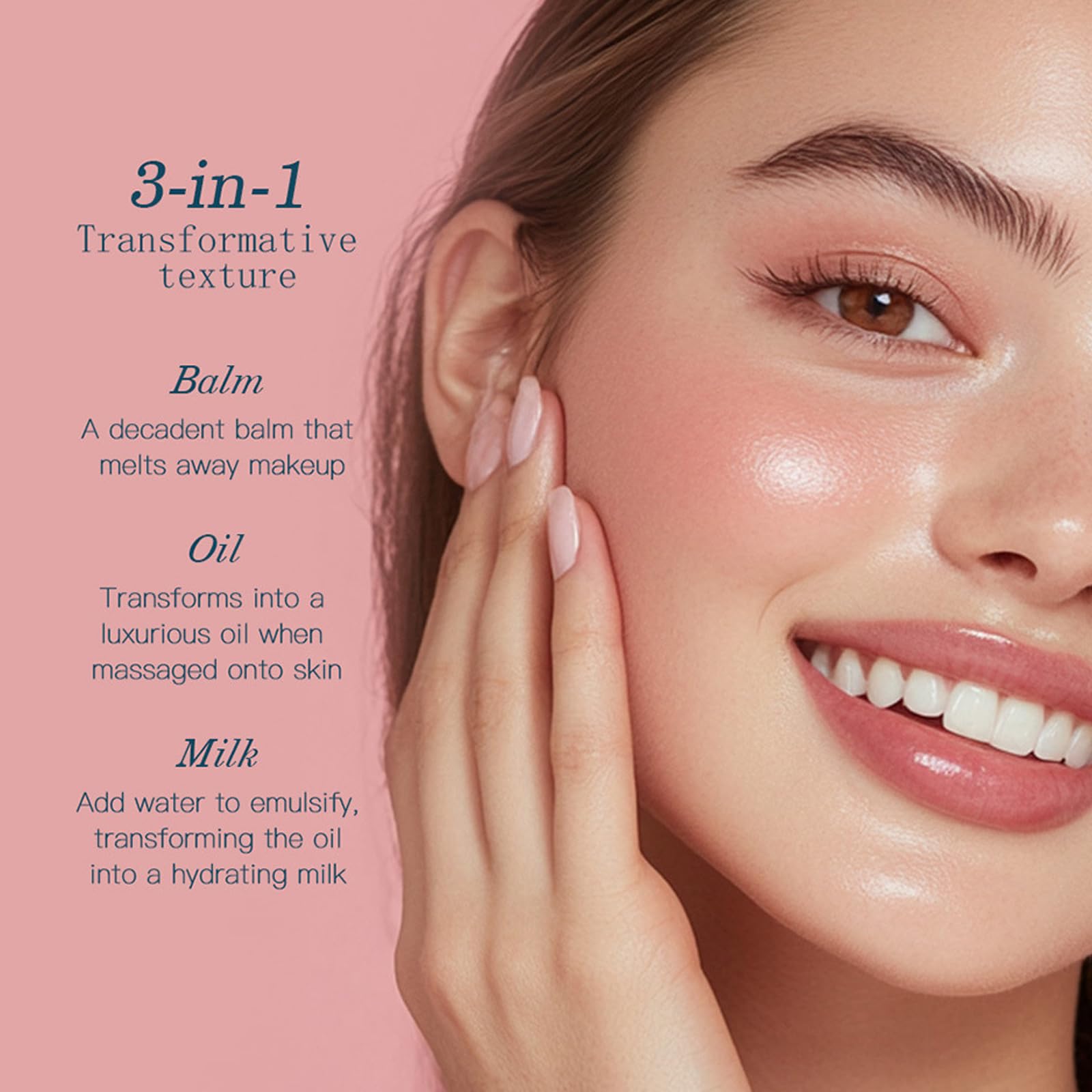 Collagen Cleansing Balm, Makeup Remover and Face Cleanser with Hydrating Oils, Vitamin E for All Skin Types - Image 4