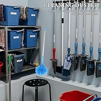 Vista 9 de Veemoon Cepillo de limpieza de araña con poste de extensión, limpiador extensible, cepillo de techo con cerdas rígidas, plumero largo