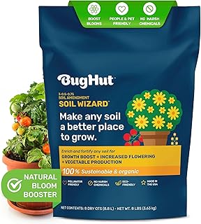 BugHut Soil Wizard Organic Soil Amendment – All Purpose Plant Food for...