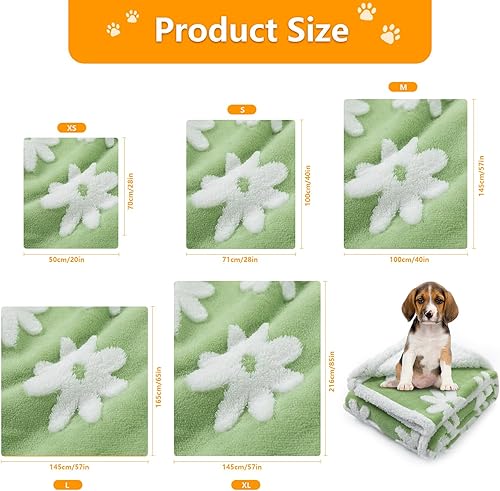 Miniatura 5 de Manta Impermeable para Mascotas, Fundas de Cama para Perros, Sofá, Elegantes Mantas Jacquard para Mascotas para Cachorros y Gatos, Lavables, Flor