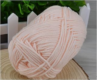 Lana 1 pieza de algodón de leche colorido tejido a mano, material de lana gruesa media, apto para hacer muñecas, a prueba de humedad, seco, delicado, suave, cálido y cómodo (51)