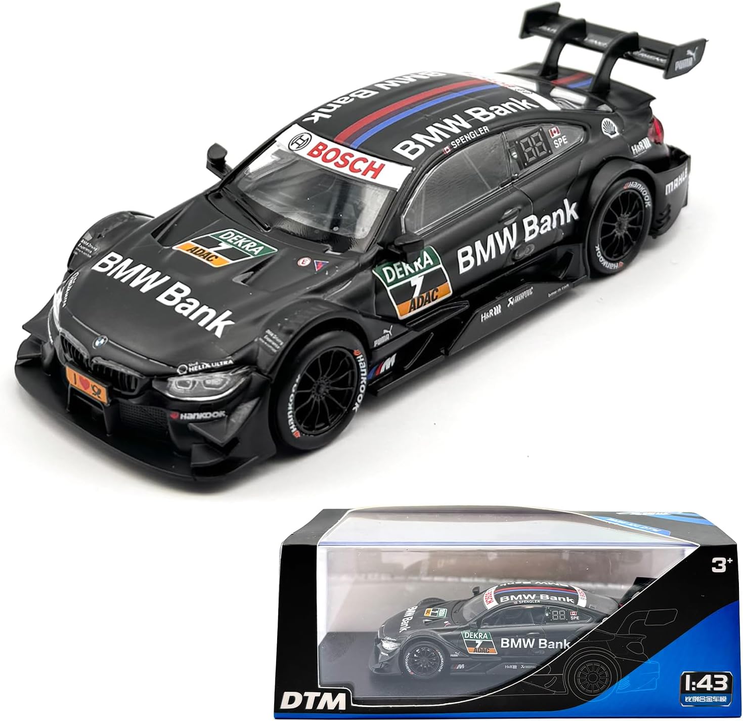 BMW M4 DTM Racing Car Signature DieCast Model Display GP Race Collection 1/43 (#7)
