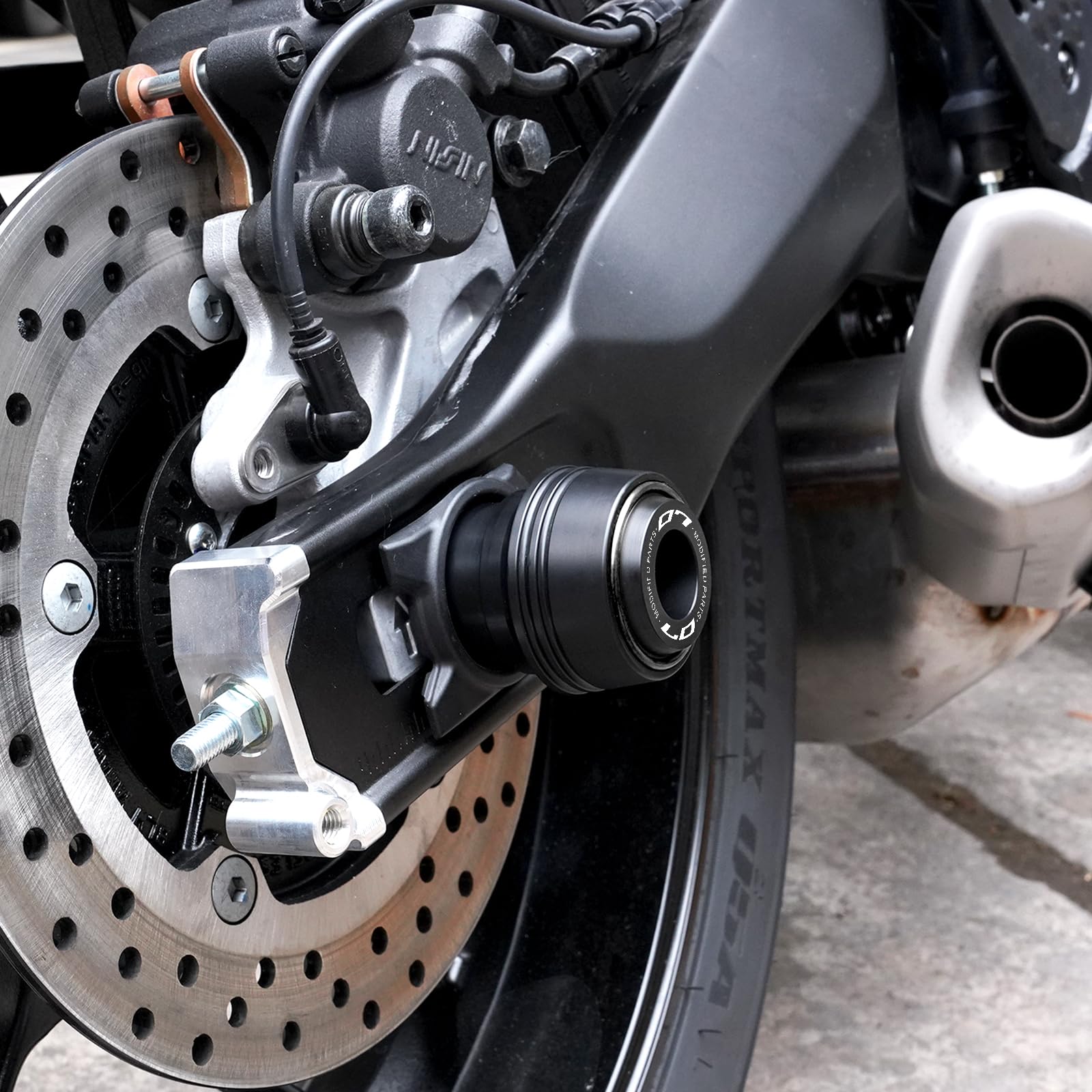 Adatto per MT07 MT 07 MT-07 mt 07 2025 2026, accessori per moto, cuscinetti antiurto, asse anteriore, forcella, protezione anticaduta (nero)