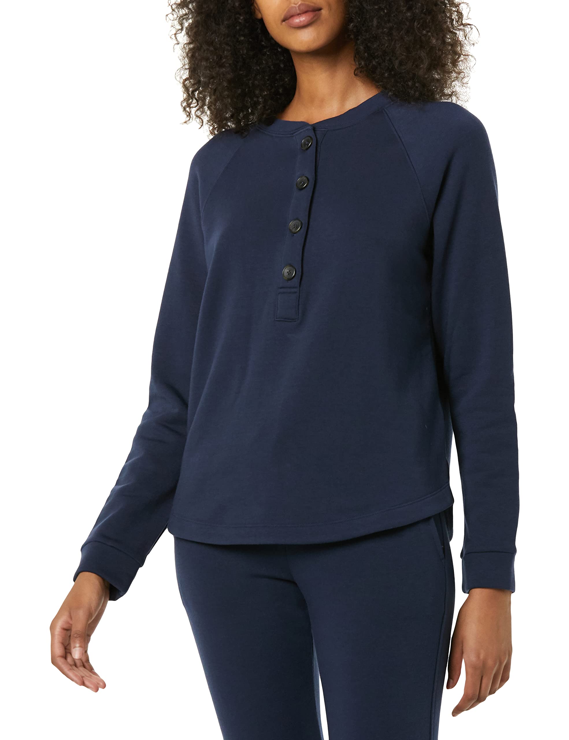 Amazon Aware Felpa con scollo serafino a maniche lunghe in pile (disponibile in taglie forti) Donna