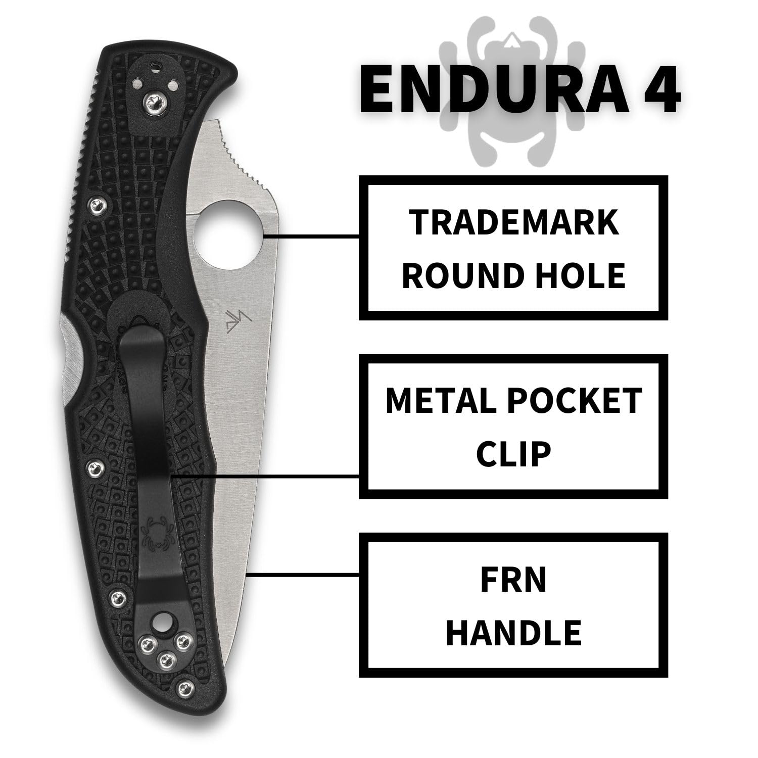 Amazon | スパイダルコ(Spyderco) エンデューラ4 ブラック レッド