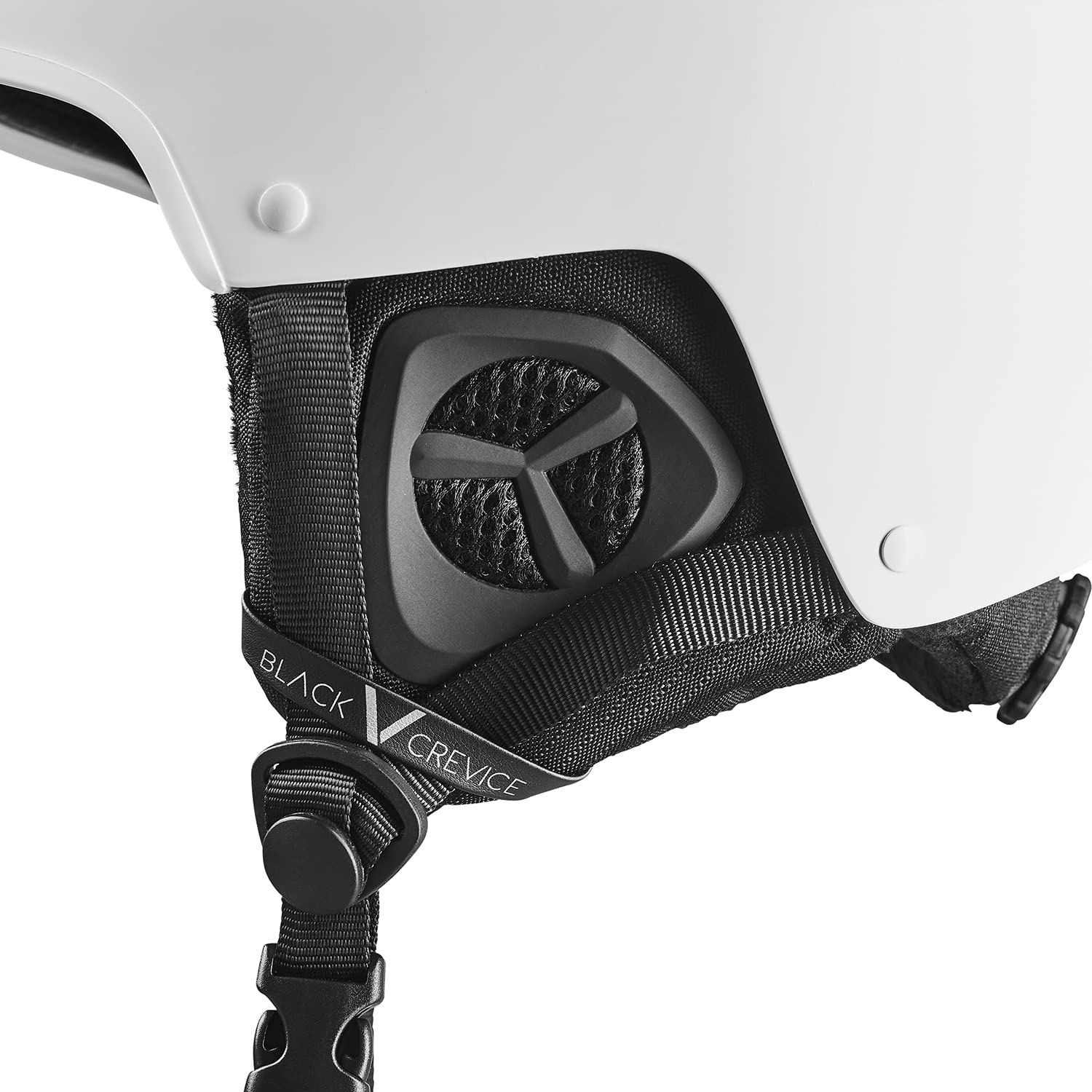 Black Crevice GERLOS I Casco da sci traspirante da uomo e da donna con aperture di ventilazione, casco da sci unisex di alta qualità, casco da sci regolabile con supporto per occhiali da sci