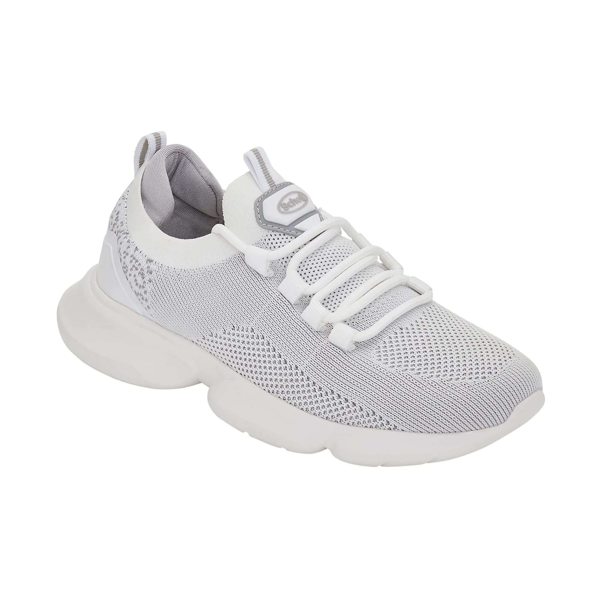 Scholl Camden Sneakers, Women's Orthopedic Footwear, White, 6 UK