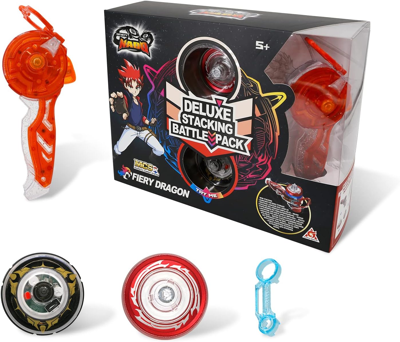 Infinity Nado EU634402H Stackable Light Fiery Dragon Spinner