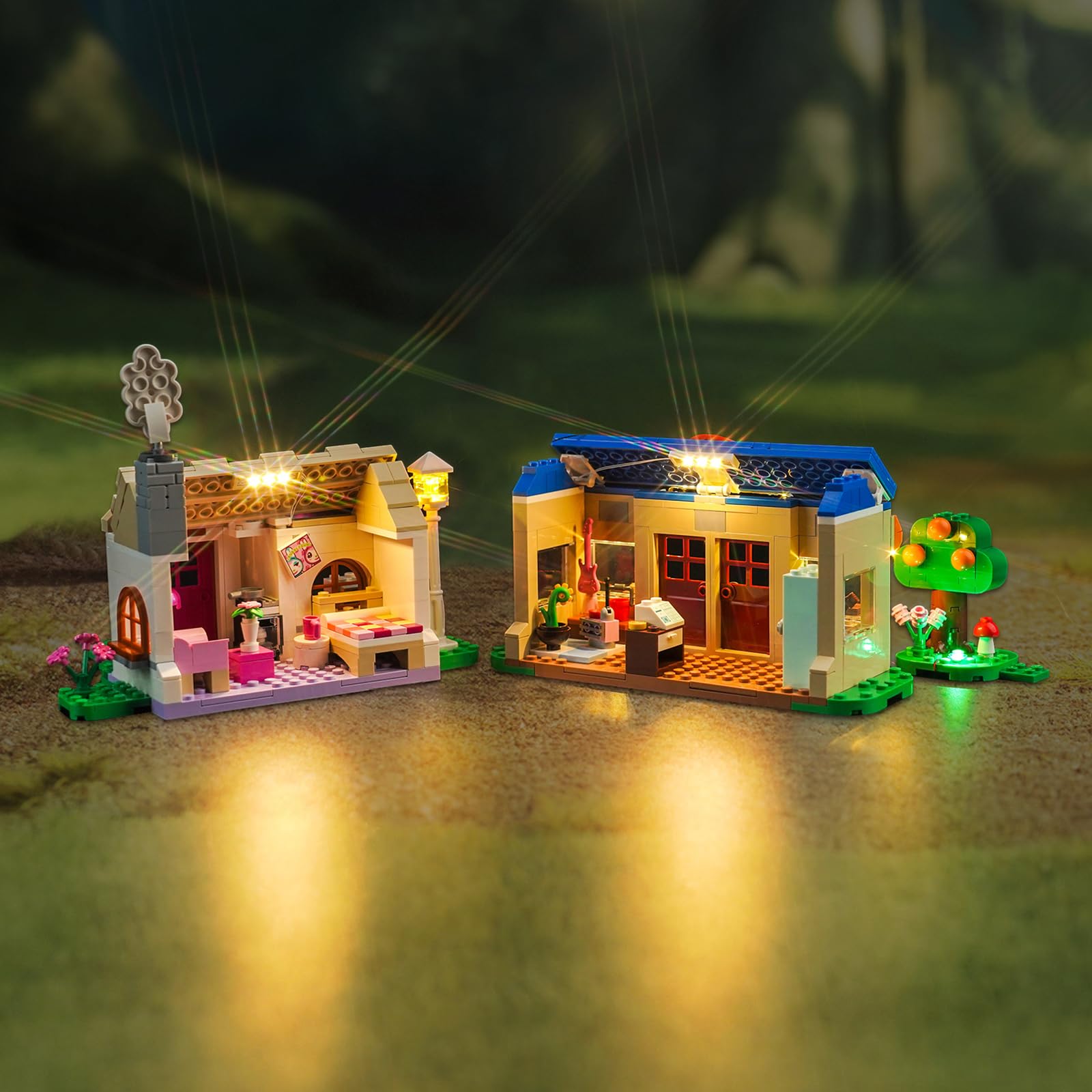BrickBling - Kit de iluminación LED para Animal Crossing Nooks Tienda y Sophie Maison Set - Decorativo para Lego 77050 Nook's Cranny & Rosie's House — view 7