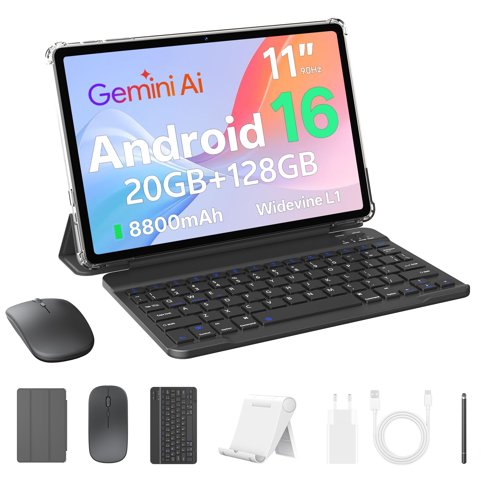SVITOO Tablet 11 Zoll, Android 16 Tablet 4 GB Arbeitsspeicher +